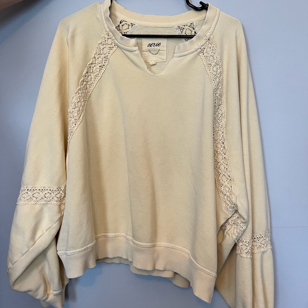 Aerie Yellow Sweatshirt
